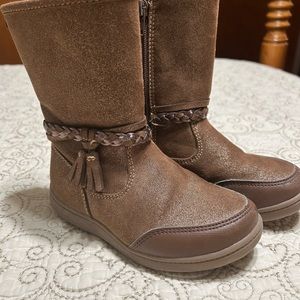 Stride rite boots, brown with slight sheen, size 10m.  Used but in great shape.